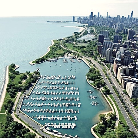 Belmont Harbor in Lake View